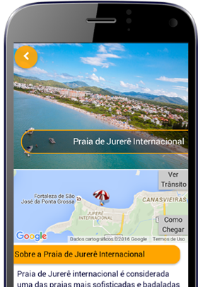 informação sobre praias e localização